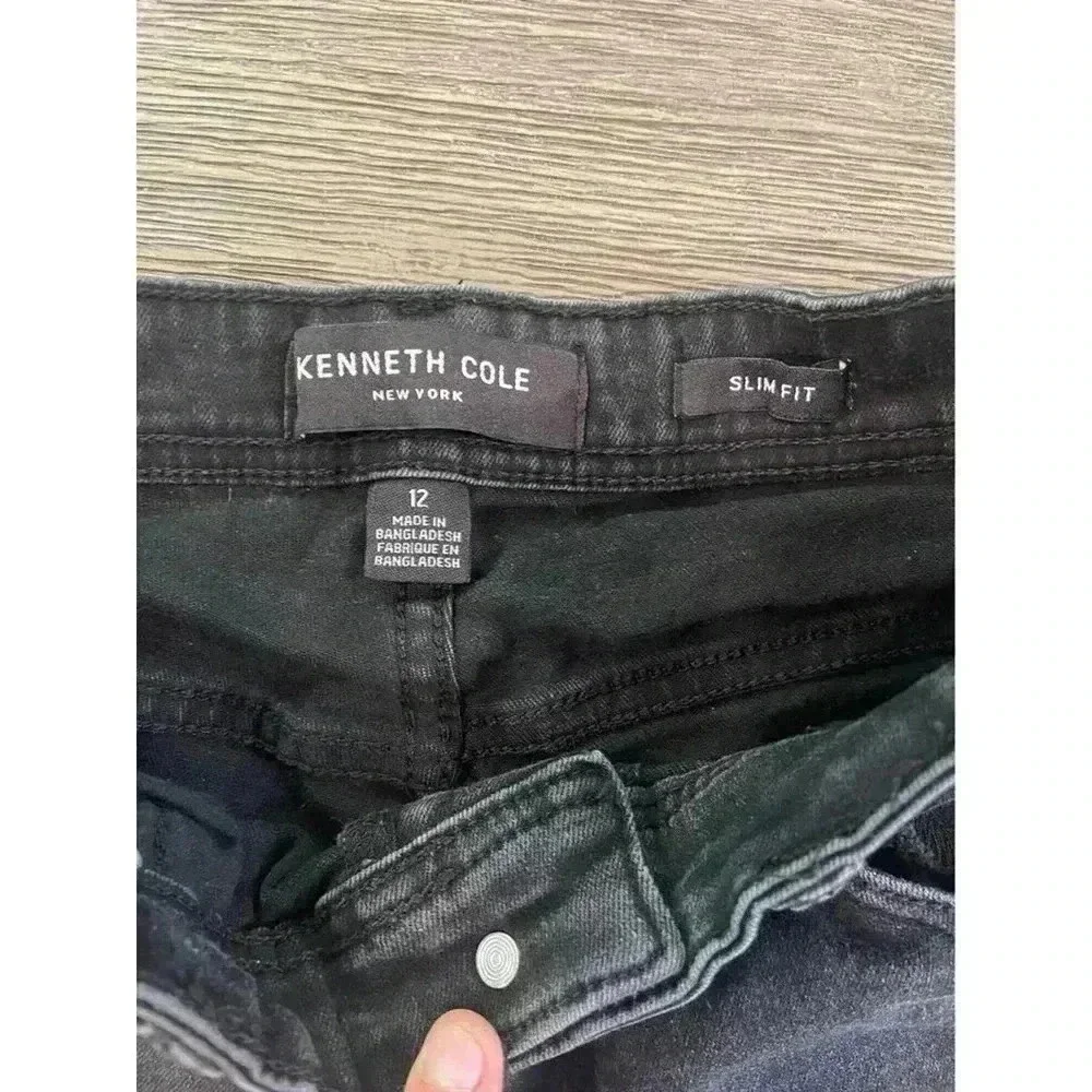 Boys Kenneth Cole Jeans Slim Fit Size 12 Black Color - Picture 4 of 4